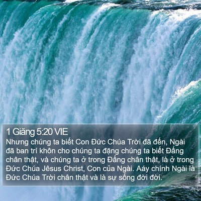 1 Giăng 5:20 VIE Bible Verse Image