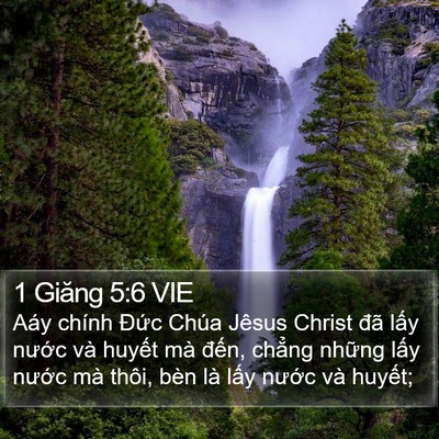 1 Giăng 5:6 VIE Bible Verse Image