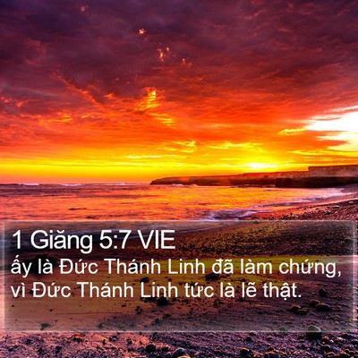 1 Giăng 5:7 VIE Bible Verse Image