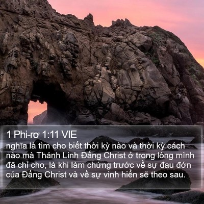 1 Phi-rơ 1:11 VIE Bible Verse Image