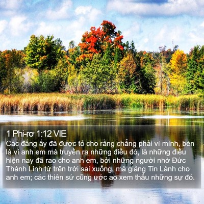 1 Phi-rơ 1:12 VIE Bible Verse Image