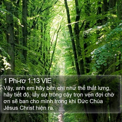 1 Phi-rơ 1:13 VIE Bible Verse Image