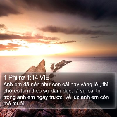 1 Phi-rơ 1:14 VIE Bible Verse Image