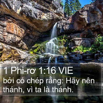 1 Phi-rơ 1:16 VIE Bible Verse Image