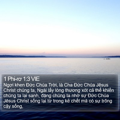 1 Phi-rơ 1:3 VIE Bible Verse Image