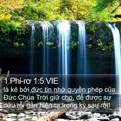 1 Phi-rơ 1:5 VIE Bible Verse Image