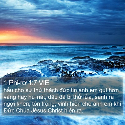 1 Phi-rơ 1:7 VIE Bible Verse Image