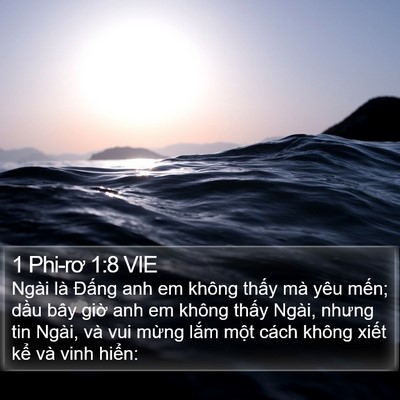 1 Phi-rơ 1:8 VIE Bible Verse Image