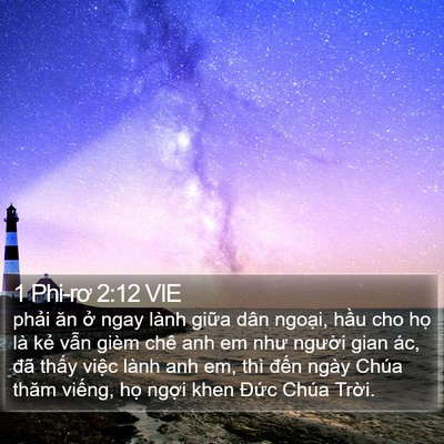1 Phi-rơ 2:12 VIE Bible Verse Image