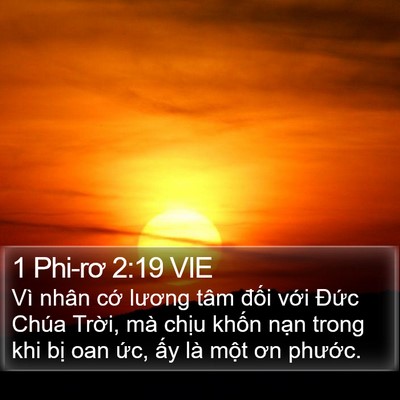 1 Phi-rơ 2:19 VIE Bible Verse Image