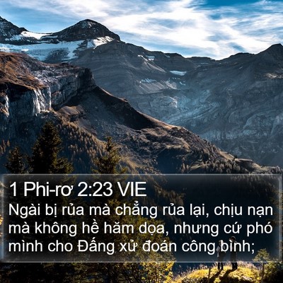 1 Phi-rơ 2:23 VIE Bible Verse Image