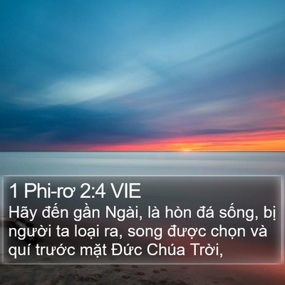 1 Phi-rơ 2:4 VIE Bible Verse Image