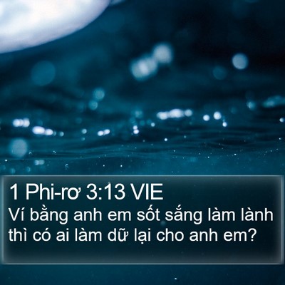 1 Phi-rơ 3:13 VIE Bible Verse Image