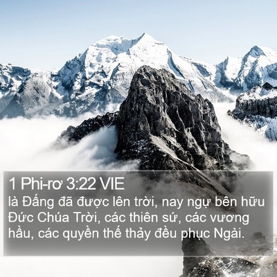 1 Phi-rơ 3:22 VIE Bible Verse Image