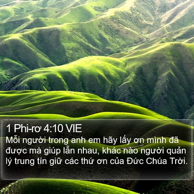 1 Phi-rơ 4:10 VIE Bible Verse Image
