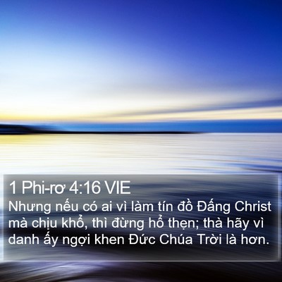 1 Phi-rơ 4:16 VIE Bible Verse Image