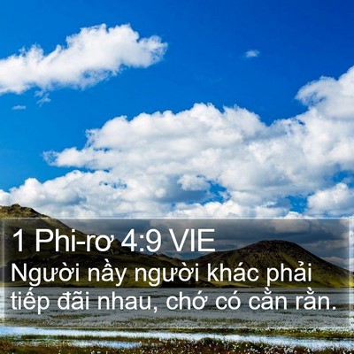 1 Phi-rơ 4:9 VIE Bible Verse Image