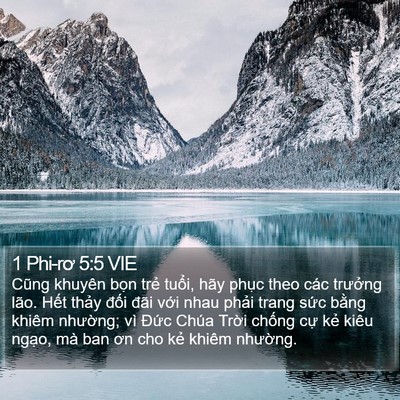 1 Phi-rơ 5:5 VIE Bible Verse Image