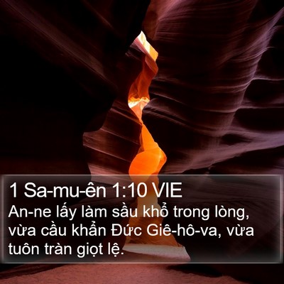 1 Sa-mu-ên 1:10 VIE Bible Verse Image