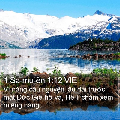 1 Sa-mu-ên 1:12 VIE Bible Verse Image