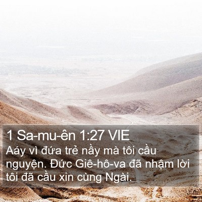 1 Sa-mu-ên 1:27 VIE Bible Verse Image