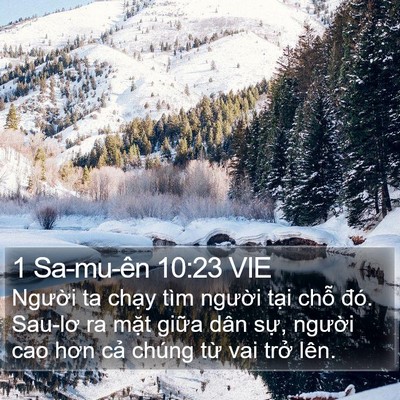 1 Sa-mu-ên 10:23 VIE Bible Verse Image