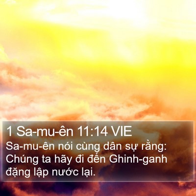 1 Sa-mu-ên 11:14 VIE Bible Verse Image