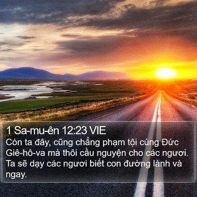 1 Sa-mu-ên 12:23 VIE Bible Verse Image