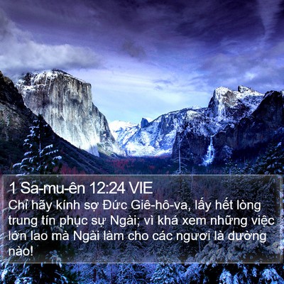 1 Sa-mu-ên 12:24 VIE Bible Verse Image