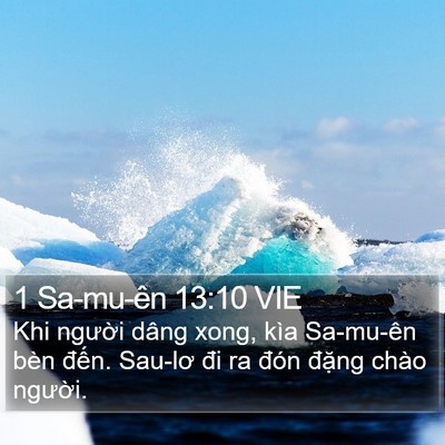 1 Sa-mu-ên 13:10 VIE Bible Verse Image