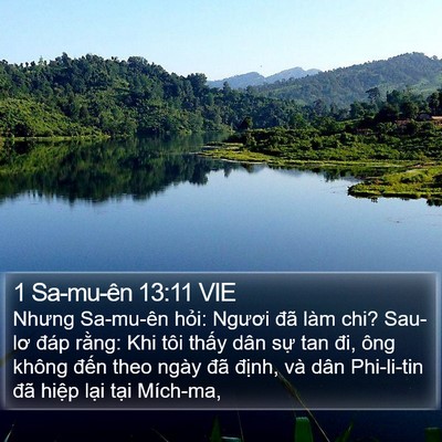 1 Sa-mu-ên 13:11 VIE Bible Verse Image