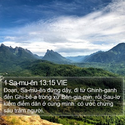 1 Sa-mu-ên 13:15 VIE Bible Verse Image