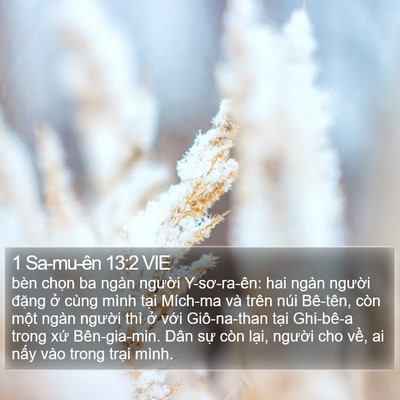 1 Sa-mu-ên 13:2 VIE Bible Verse Image