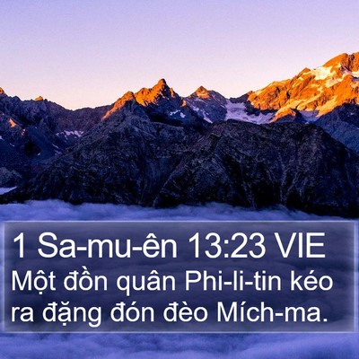 1 Sa-mu-ên 13:23 VIE Bible Verse Image
