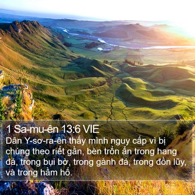 1 Sa-mu-ên 13:6 VIE Bible Verse Image