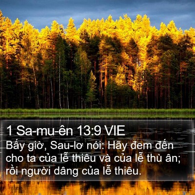 1 Sa-mu-ên 13:9 VIE Bible Verse Image
