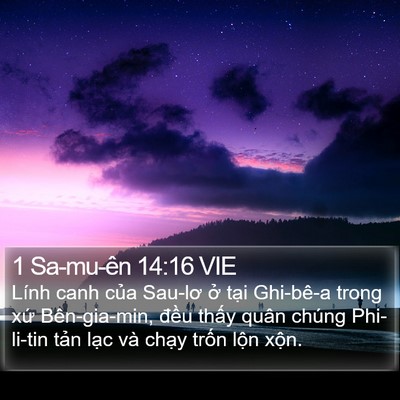 1 Sa-mu-ên 14:16 VIE Bible Verse Image