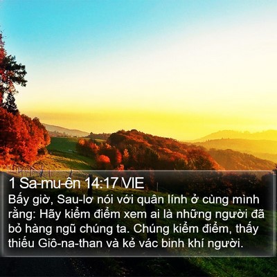 1 Sa-mu-ên 14:17 VIE Bible Verse Image