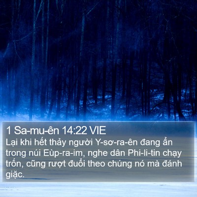 1 Sa-mu-ên 14:22 VIE Bible Verse Image