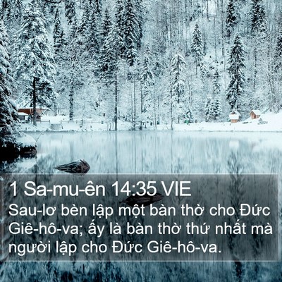1 Sa-mu-ên 14:35 VIE Bible Verse Image