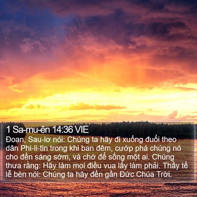 1 Sa-mu-ên 14:36 VIE Bible Verse Image