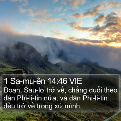 1 Sa-mu-ên 14:46 VIE Bible Verse Image