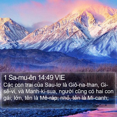 1 Sa-mu-ên 14:49 VIE Bible Verse Image