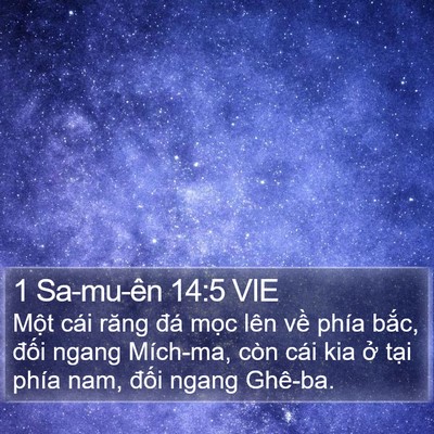 1 Sa-mu-ên 14:5 VIE Bible Verse Image