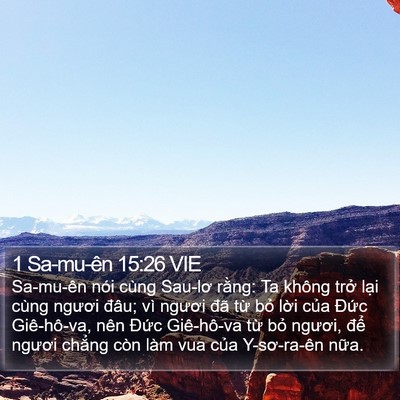 1 Sa-mu-ên 15:26 VIE Bible Verse Image