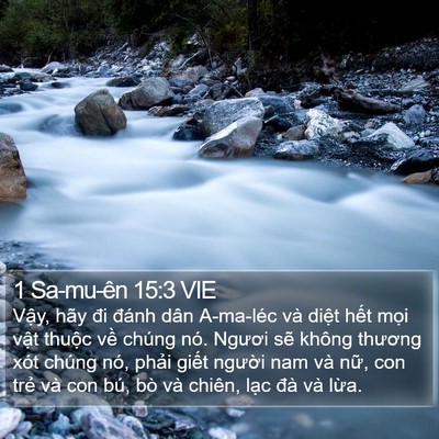 1 Sa-mu-ên 15:3 VIE Bible Verse Image