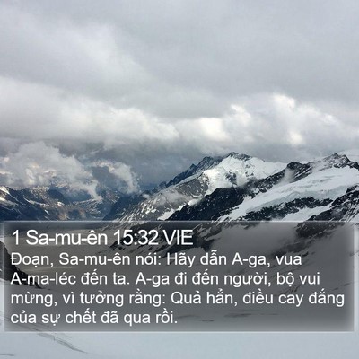 1 Sa-mu-ên 15:32 VIE Bible Verse Image