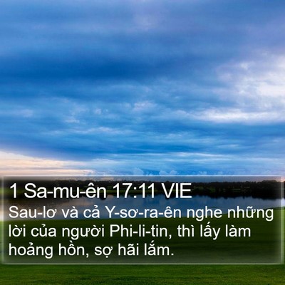 1 Sa-mu-ên 17:11 VIE Bible Verse Image