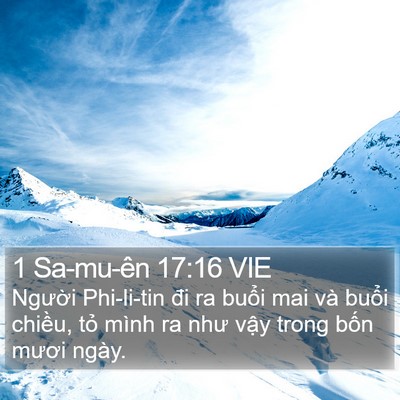 1 Sa-mu-ên 17:16 VIE Bible Verse Image