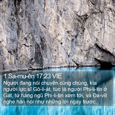 1 Sa-mu-ên 17:23 VIE Bible Verse Image